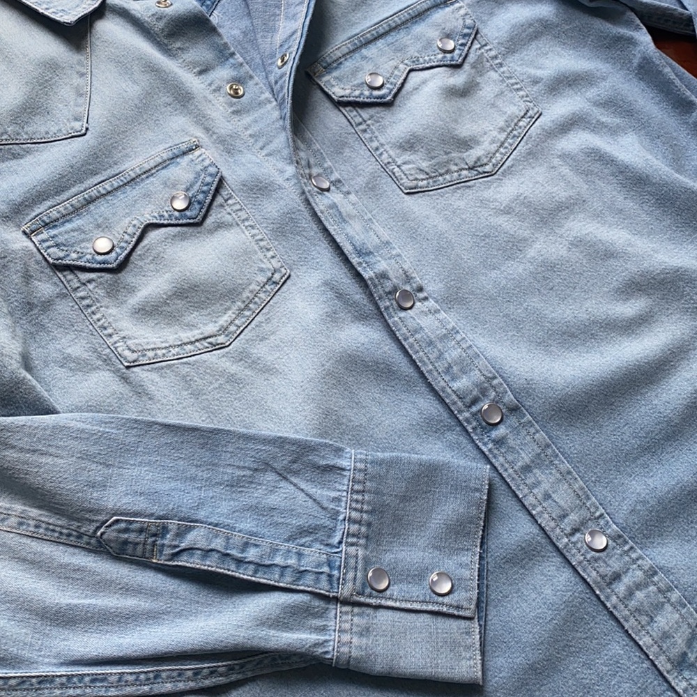 Madewell Light Blue Button Down Shirt - Picture 9 of 15